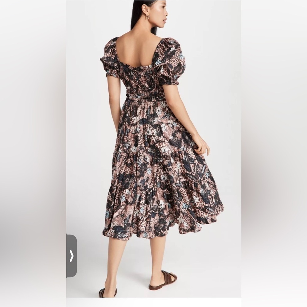 NWOT ULLA JOHNSON Midi Iliana Dress Sz 0 - Picture 5 of 11